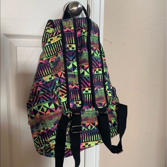 Colorful Victoria’s Secret Drawstring Backpack - Picture 4 of 4